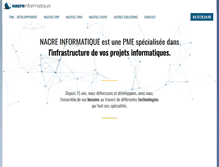 Tablet Screenshot of nacre-informatique.net